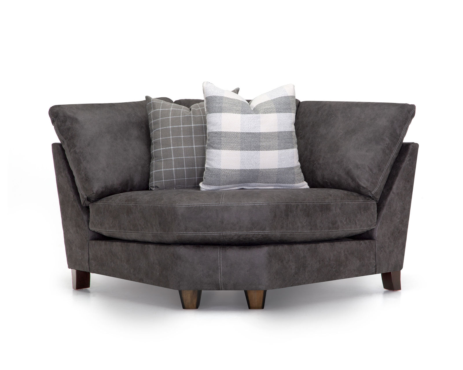 Darby 993 Stationary Sectional (Includes Pillows) - Seating Wedge