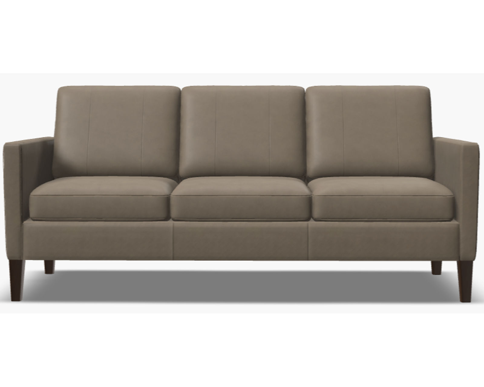 Soren 77171 Track Arm Sofa (83") +100 leathers - Soren 83" Sofa (three cushions)