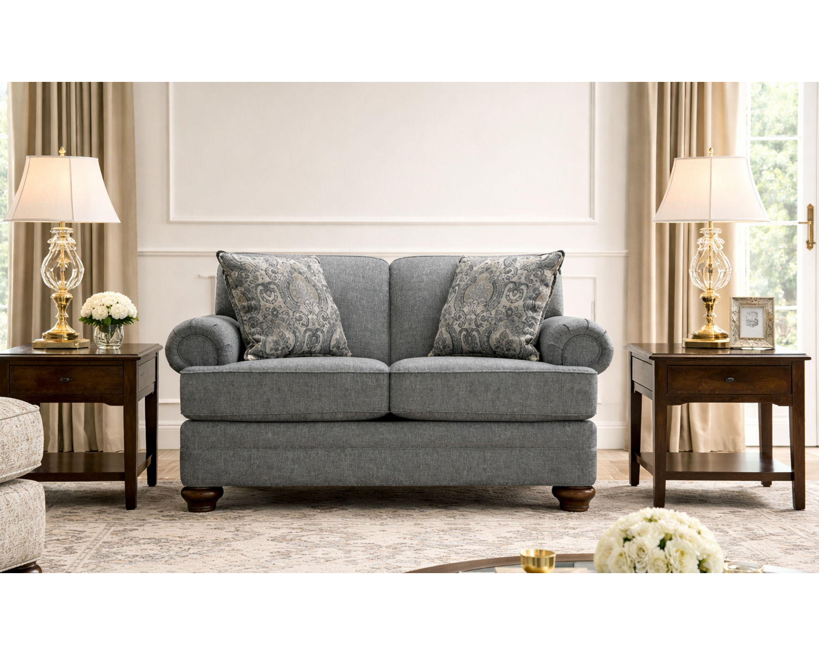 Reed 86" Sofa  (+100 Standard and Performance Fabrics) - Reed 63" Loveseat