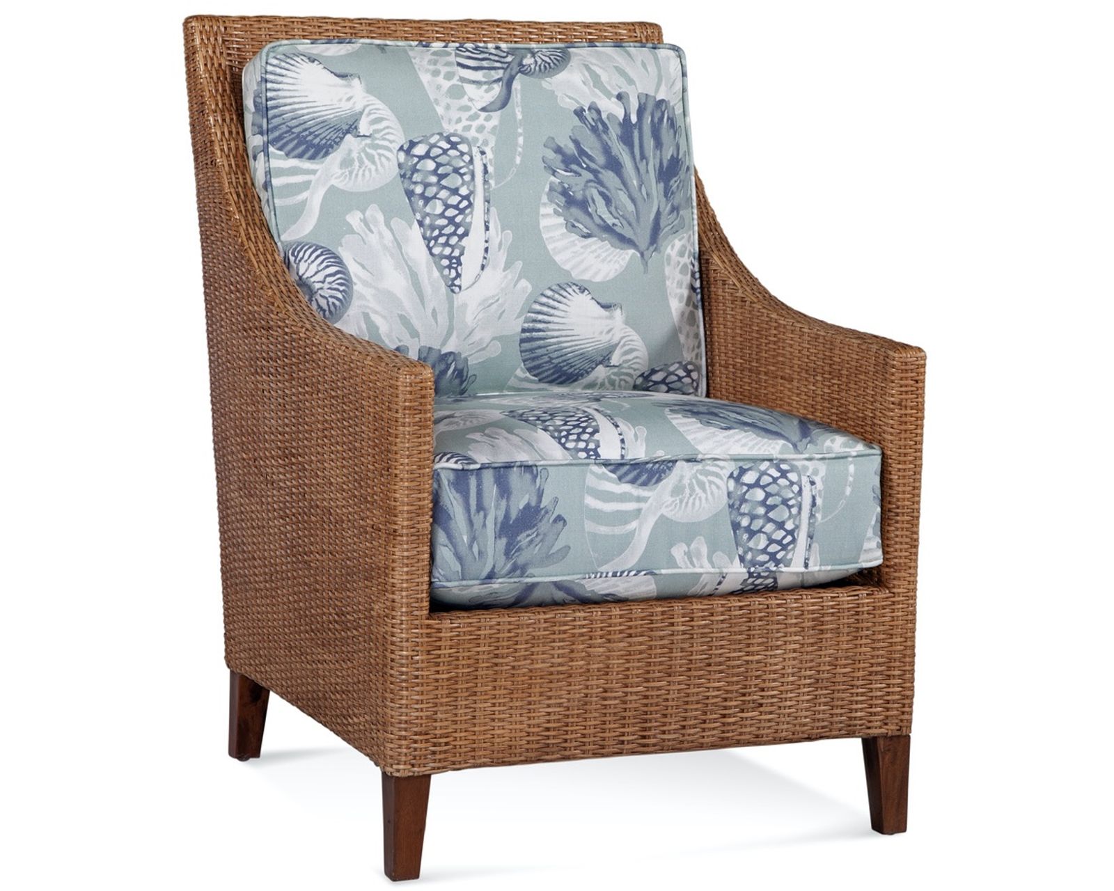 Long Beach 76" Rattan Sofa (+28 finishes +69 fabrics) - Long Beach Rattan Chair
