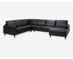 Oscar 77158 Chaise Sectional (96" x 128") +100 leathers