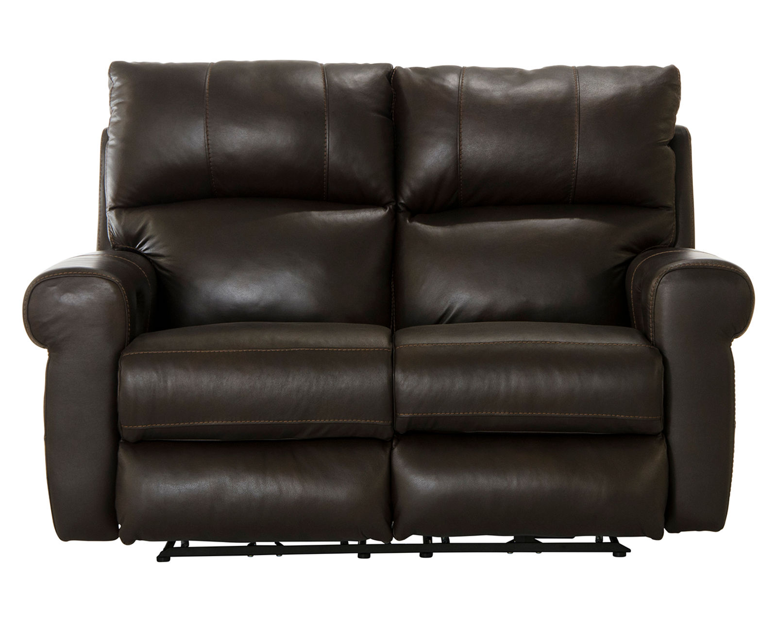 Torretta 86" Lay Flat Power Reclining Leather Sofa Premium Italian Leather, Bed-Like Lay Flat Comfort (2 colors) - Toretta 76" Power Lay Flat Reclining Loveseat Shown in Leather Chocolate