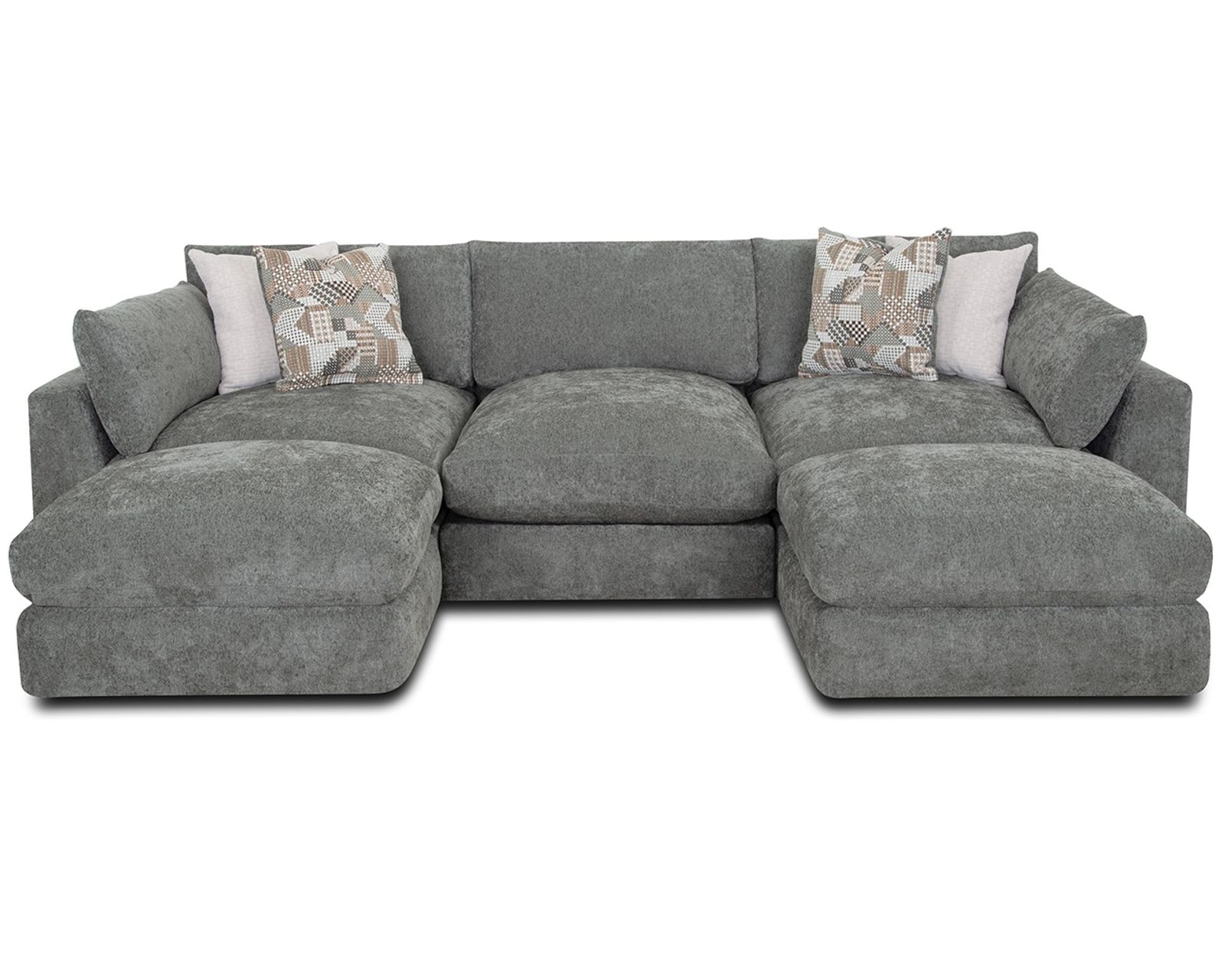 Seurat 965 Modular EXTRA Deep Seated Sectional (Stretch Out. Settle In. Stay Awhile) - Layout B: Five Piece Sectional 88.5" x 130"