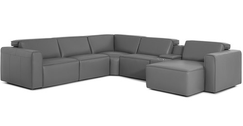 Layout G:  Six Piece Chaise Reclining Sectional  122" x 135" x 62"