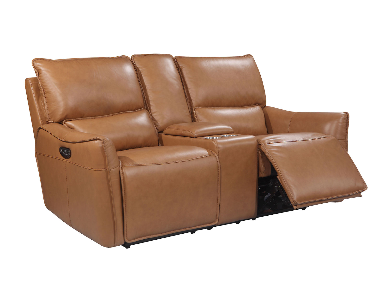 Portland Leather Power Headrest Power Reclining Sofa - Portland Leather Power Headrest Power Reclining Console Loveseat