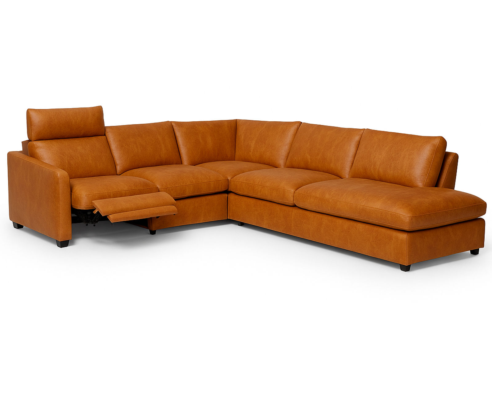 Laguna 77752 Power Reclining Sectional (+100 leathers) - Layout R: Four Piece Reclining Sectional 109" x 97"