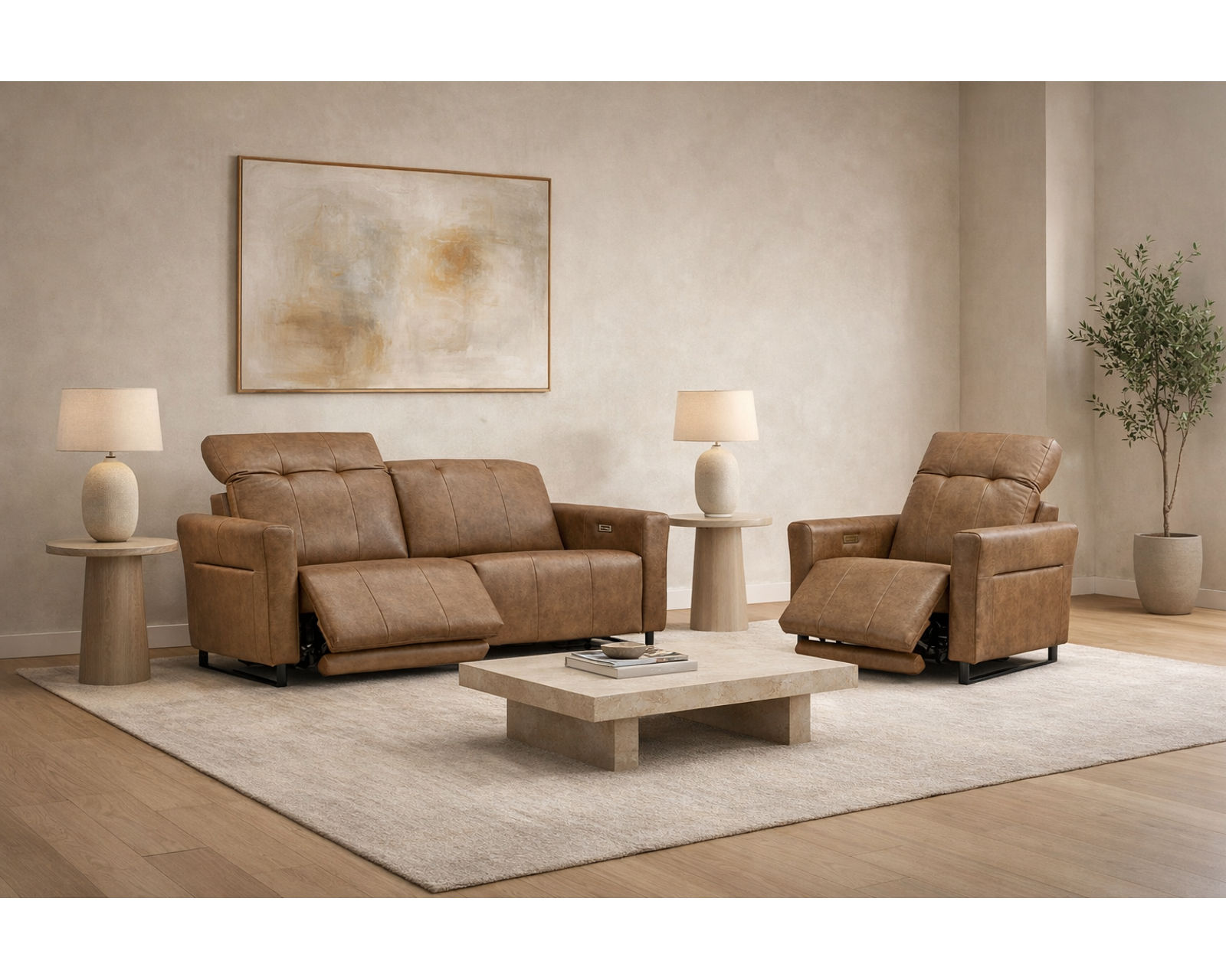 Shelia Dual Power Reclining Sofa — Available in Standard & Wide Cushions, 140+ Leather Options, and 80", 85", or 112" Widths - Comfort You Can Feel. Quality You Can Trust.