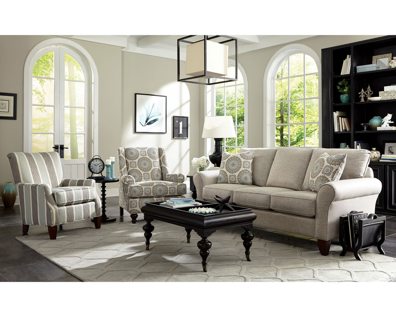 Rusty 80" Stationary Sofa (Performance fabrics) 7551 - Buy the sofa or enjoy the entire room.