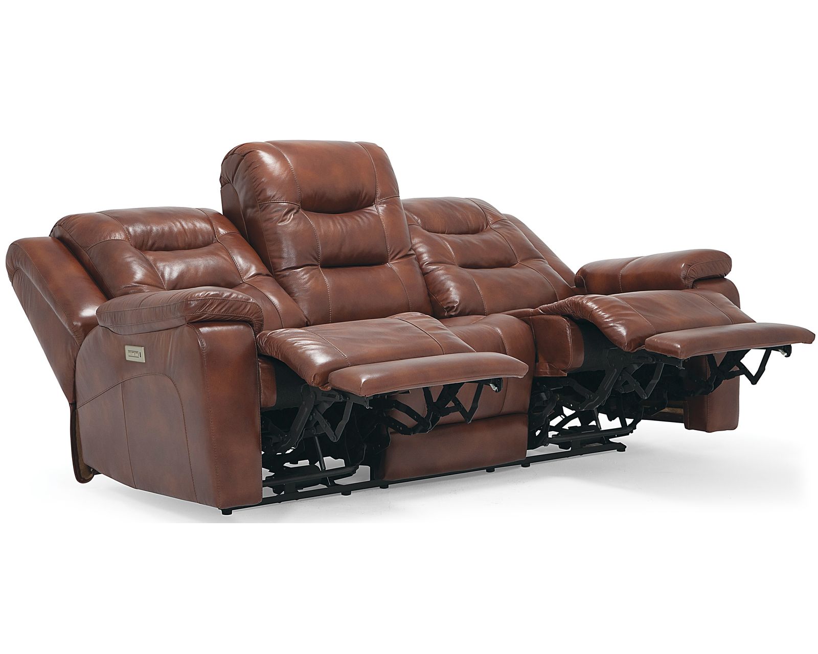 Leighton 41063 Power Headrest Power Reclining Sofa (86") +100 leathers - Leighton 86" Power Headrest Power Reclining Sofa