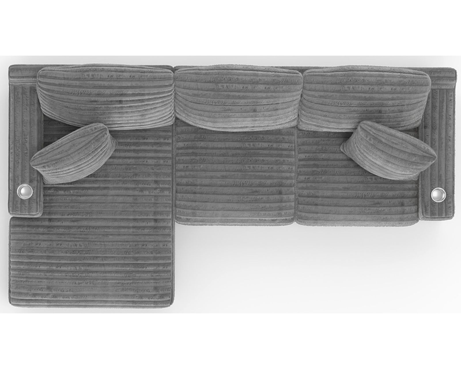 Comfrey 123" Sofa Chaise Sectional (3 colors) includes pillows - Built Better. Built for Life.