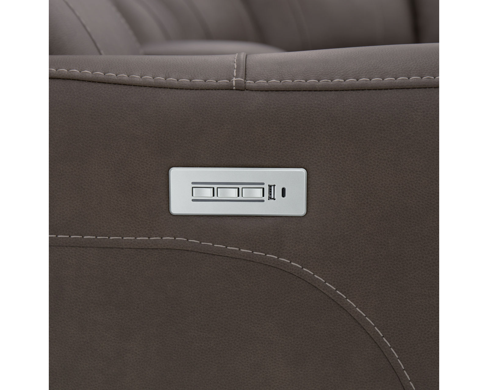 Carter 1587 Triple Power Reclining Sectional (2 colors) 866-72 - in stock - Includes Power Headrest, Power Lumbar, Power Recline with Zero Gravity