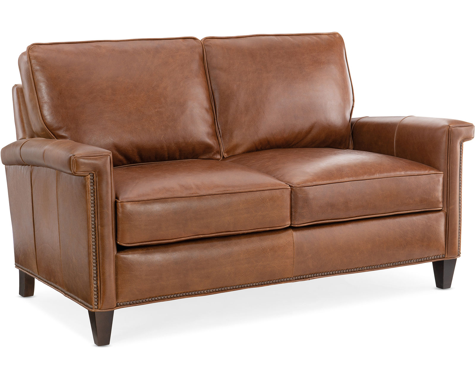Bradington Young Mallory 774 Sofa (12 leathers) 8-Way Hand Tie - Mallory Stationary Loveseat 8-Way Hand Tie