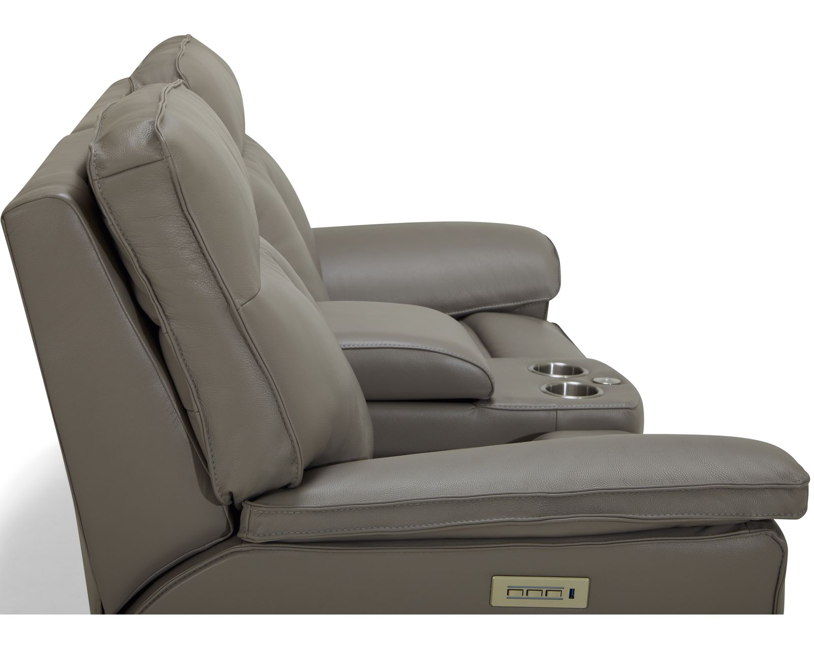 Oakley 41187 Power Headrest Power Reclining Sofa (86") +100 leathers - Oakley 76" Power Headrest Power Reclining Console Loveseat