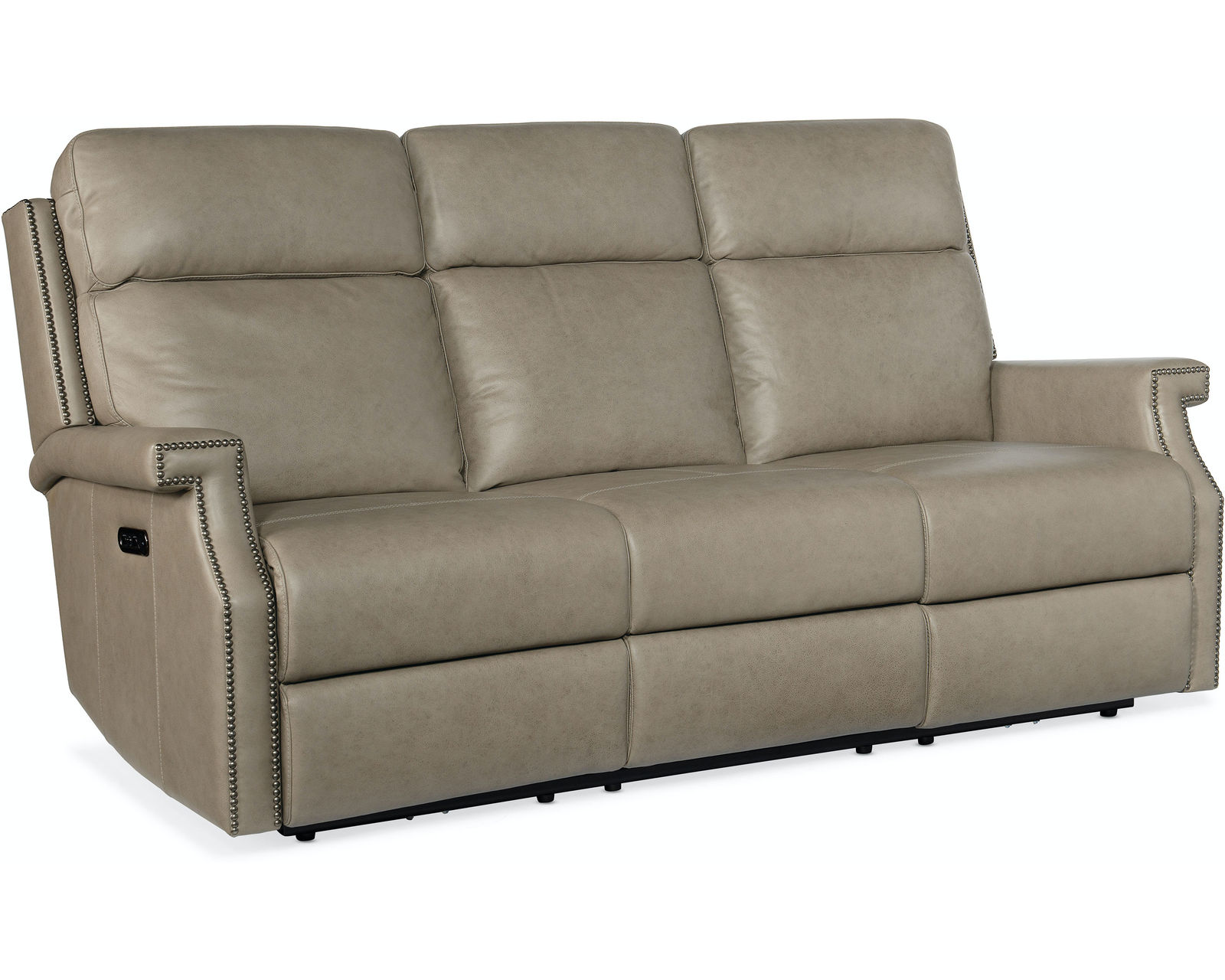 Vaughn Zero Gravity Sofa with Power Headrest (Stone Leather) Zero Gravity - In stock - In a chic transitional, well-tailored design, the Vaughn Zero Gravity Sofa