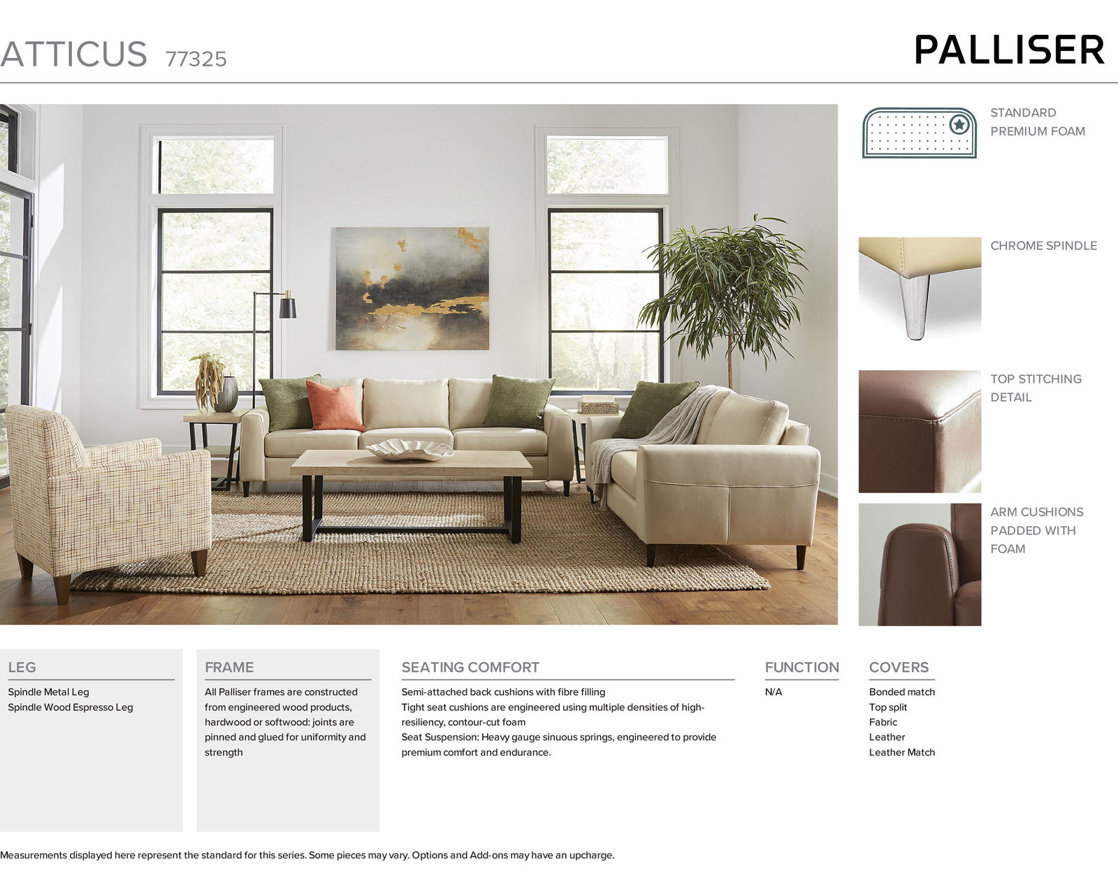 Atticus 77325 Sectional (+50 fabrics)