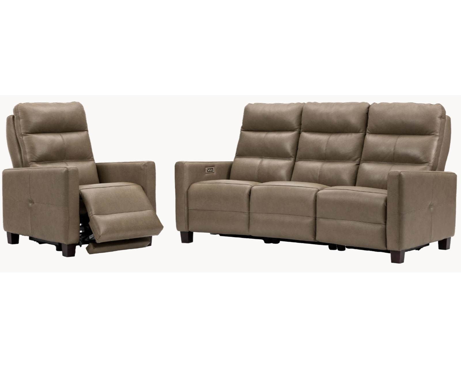 Elran Lane Dual Power Reclining Sofa — Available in Standard & Wide Cushions, 140+ Leather Options, and 75", 79", or 107" Widths - Endless Custom Options. One Perfect Fit.