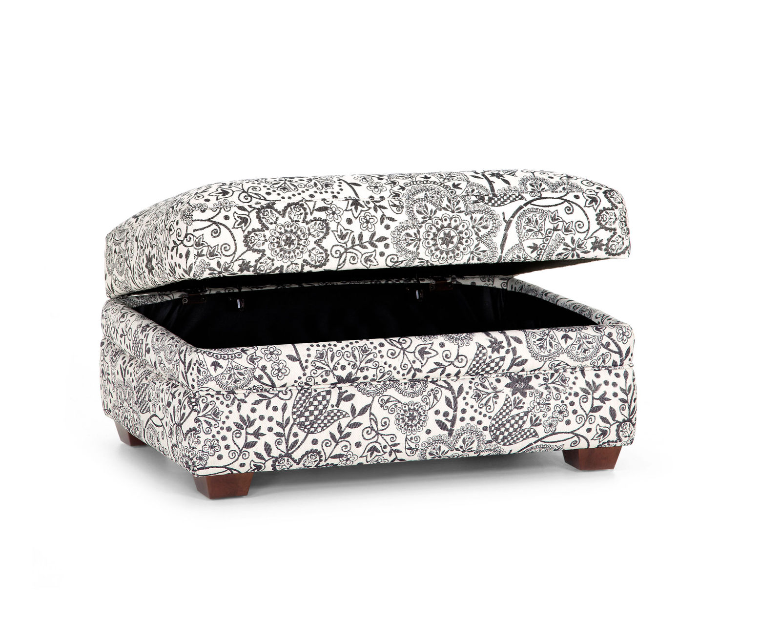 Julienne 864 Stationary Sectional (Includes Pillows) - Julienne Storage Ottoman