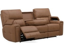 Hudson 463 - Triple Power Zero Gravity Reclining Sofa with Powered Drop Down Table (91") +2 leathers - IN STOCK