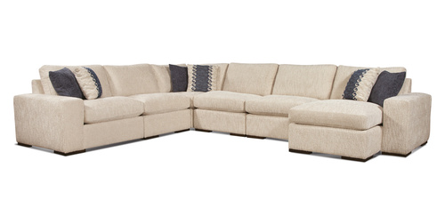 Layout D:  Six Piece Sectional 123" x 154"