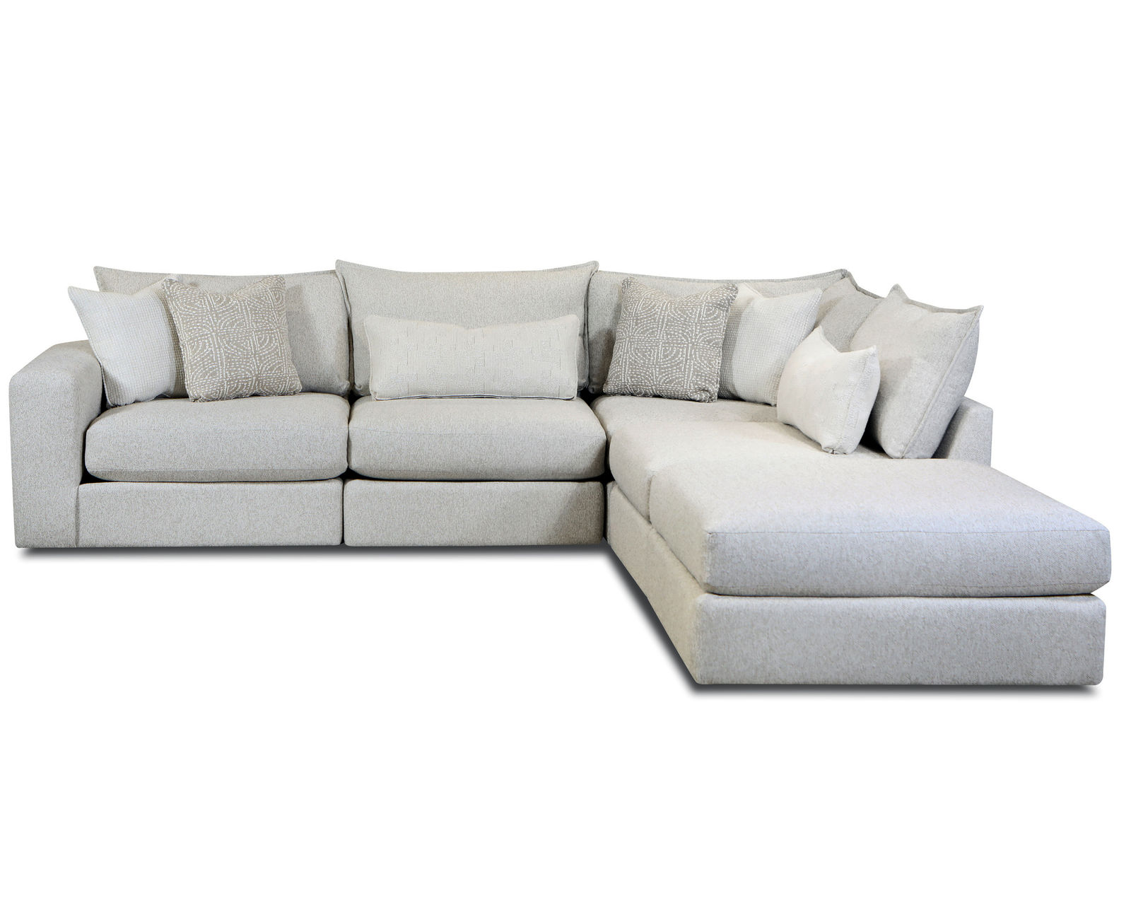 Hogan Cotton Five Piece Sectional 7004 (includes pillows) performance fabric - 103" x 101.5 - (b) Hogan Cotton Five Piece Sectional - 103" x 101.5" (performance fabric)