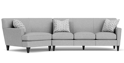 Layout N: Two Piece Sectional 60" x 131"