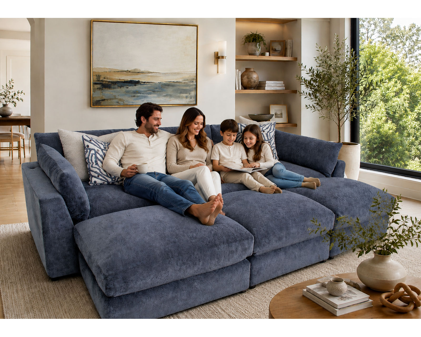 Julian 965 Modular EXTRA Deep Seating Sectional (So Deep, It’s Almost a Bed) - When a Sofa Just Isn’t Deep Enough.