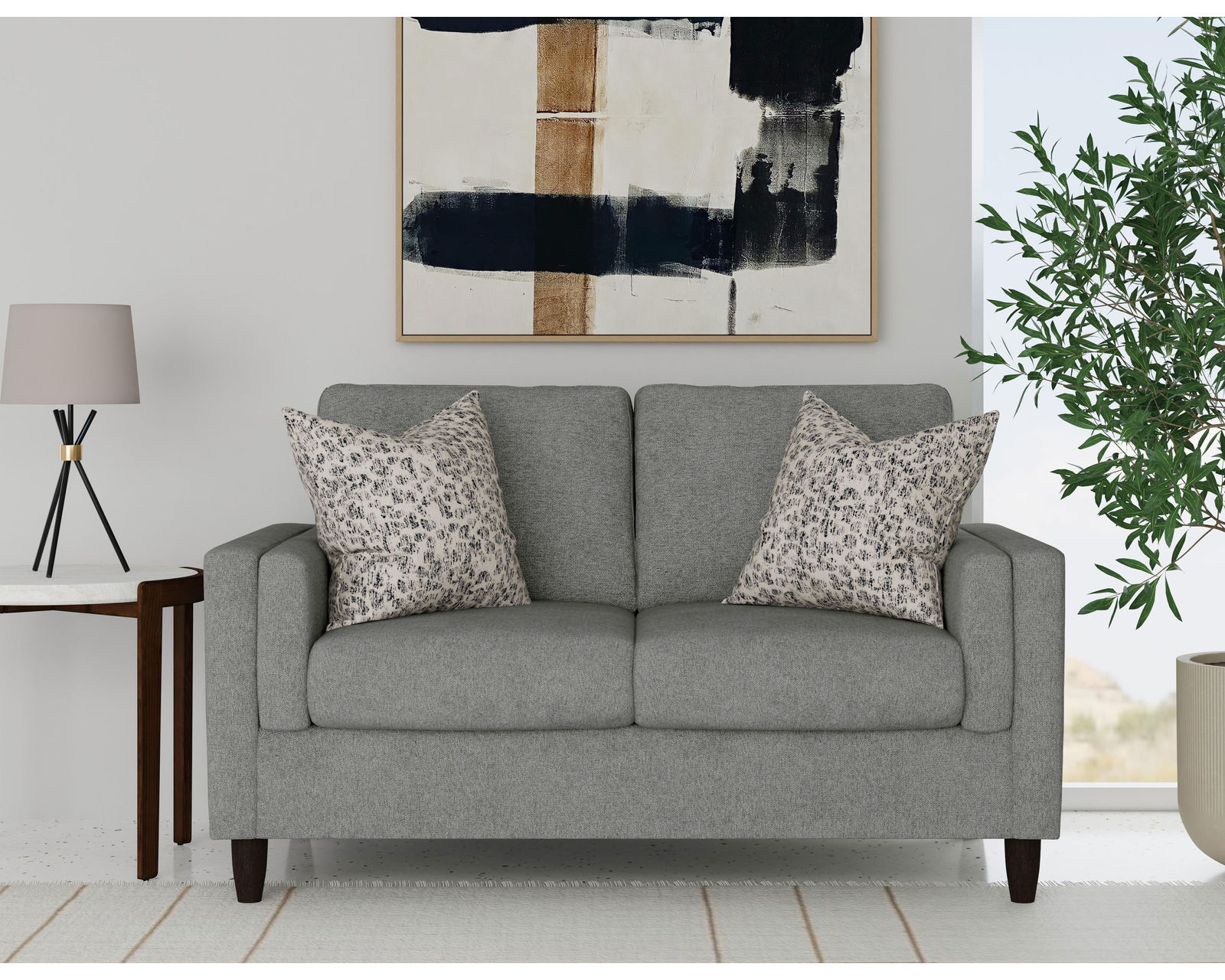 Thomas 5350 Mid Century Sofa (+100 fabrics) 85" - Thomas 5350 Mid Century Loveseat
