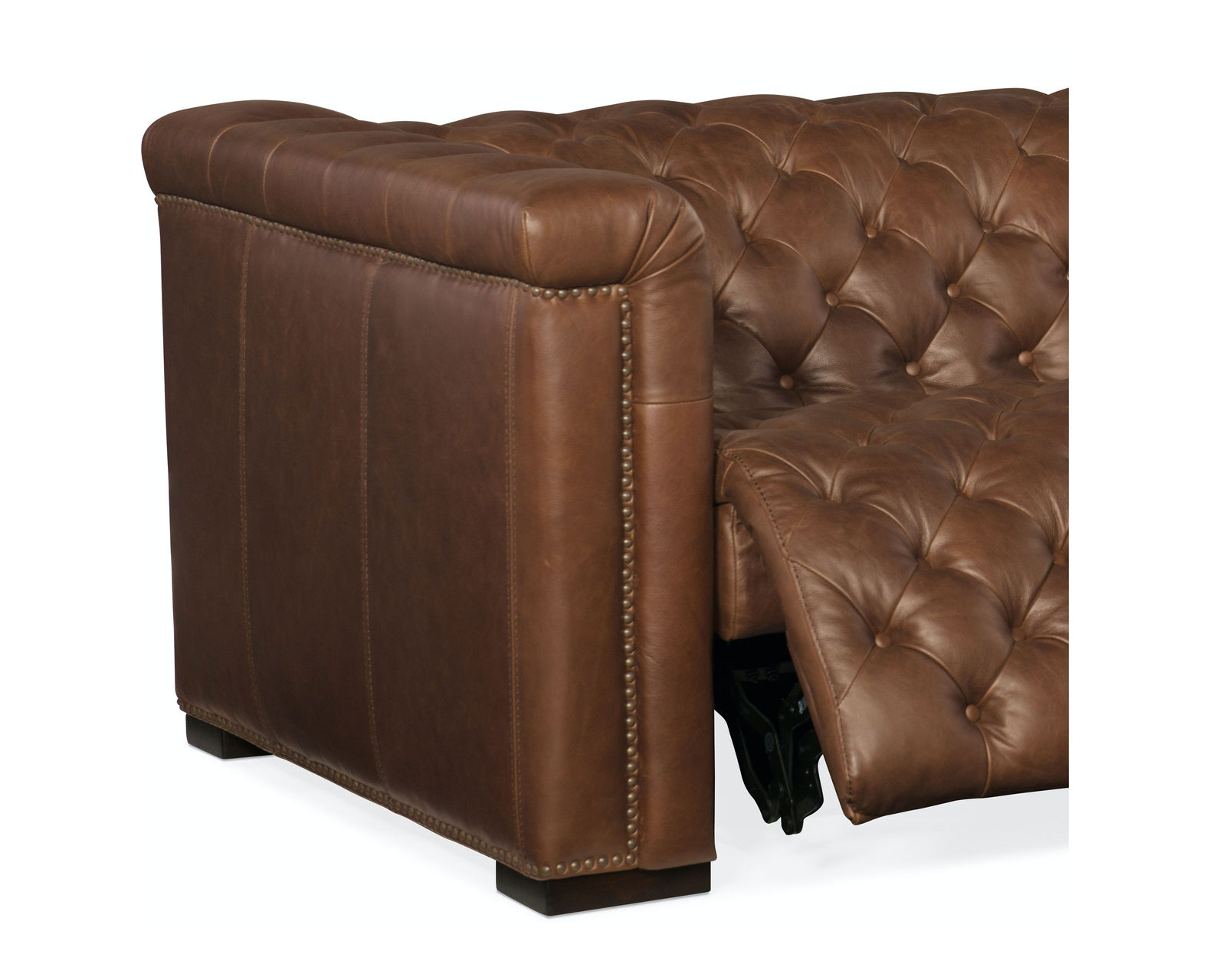Savion 89" Leather Power Headrest Power Reclining Sofa (Copper)