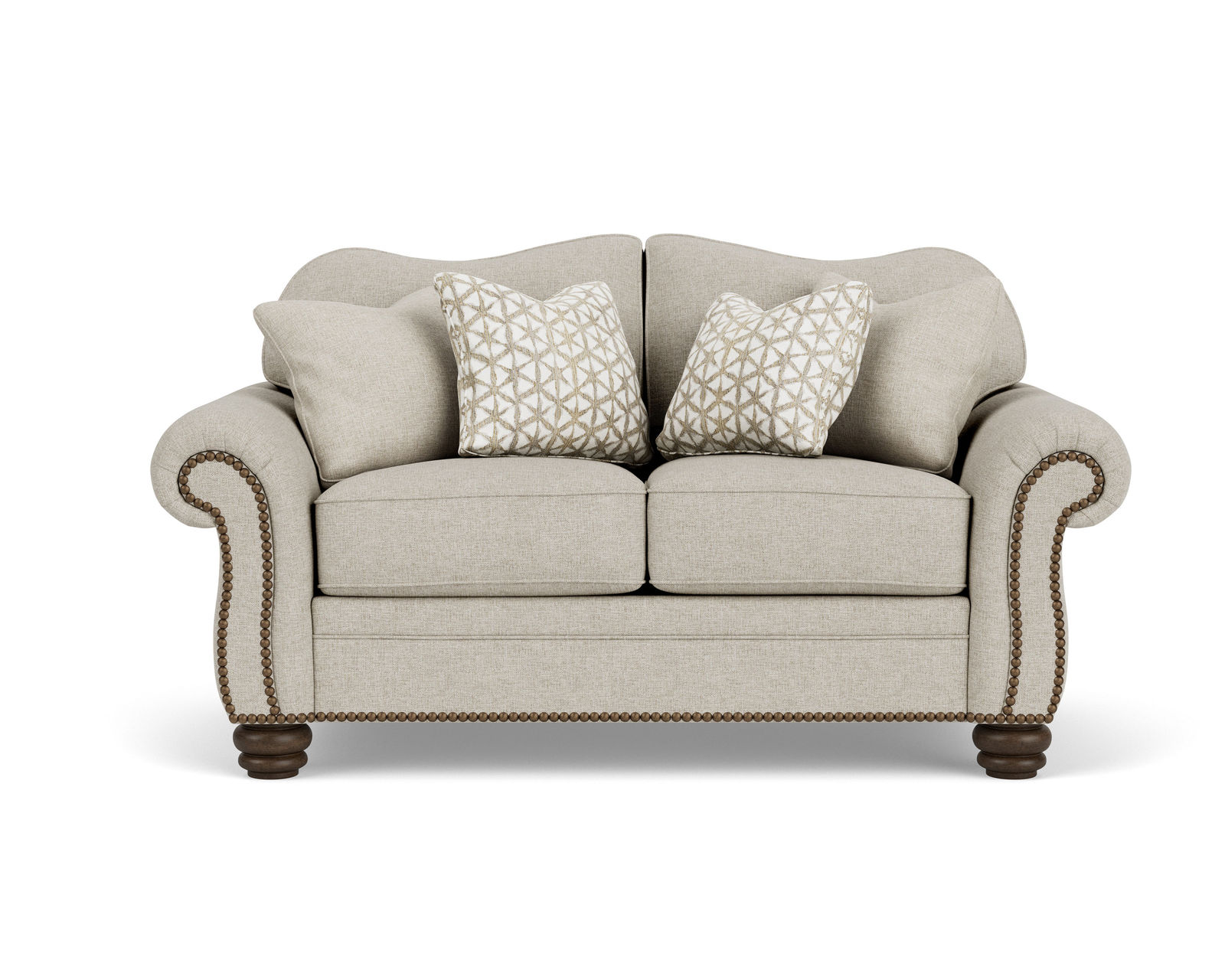 Bexley 8646 Sofa (+100 fabrics) 91" - Bexley Loveseat with Nailhead Trim Available