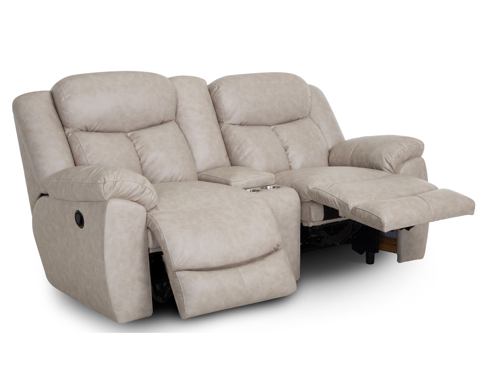 Warner 653 Reclining Sofa Latte (90") - Warner Reclining Console Loveseat