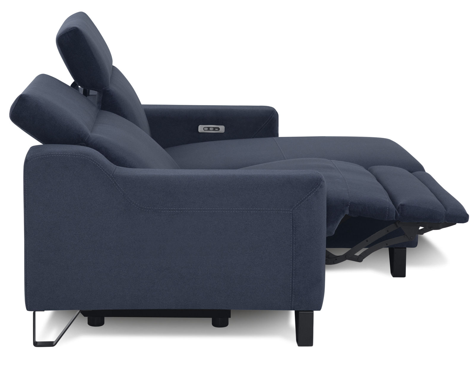 Tabor 44003 Power Headrest Power Reclining Chaise Sectional (+50 fabrics) - Layout B: Two Piece Reclining Chaise Sectional 61" x 84" 