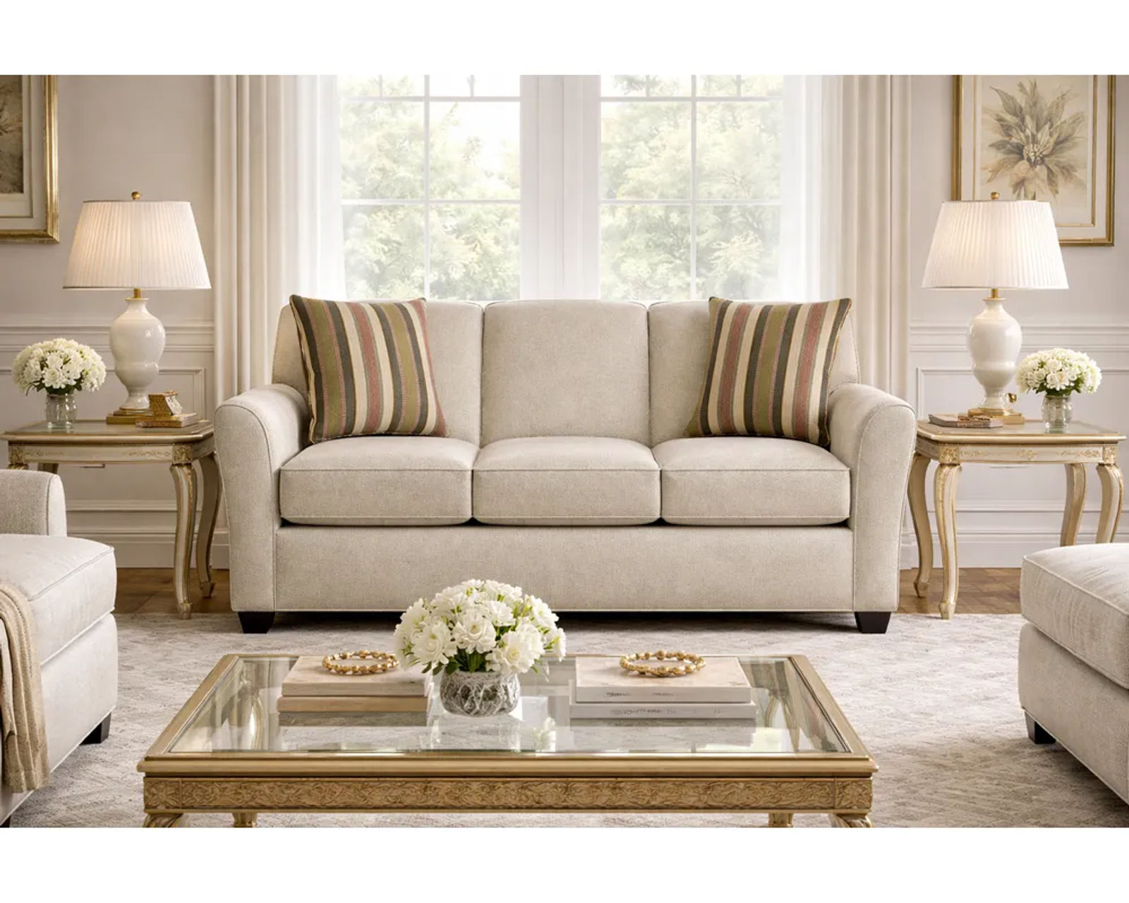 Smyrna Stationary Chair (+101 Standard and Performance Fabrics) - Smyrna 305 Sofa