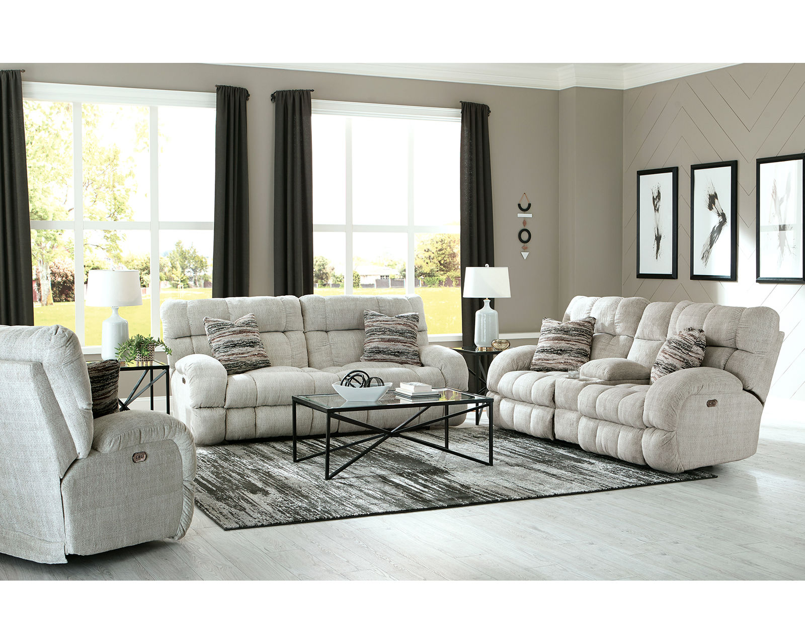 Ashland 93" Power Lay Flat Wide Seat Double Reclining Sofa (two colors) - The Perfect Seat After Every Long Day.