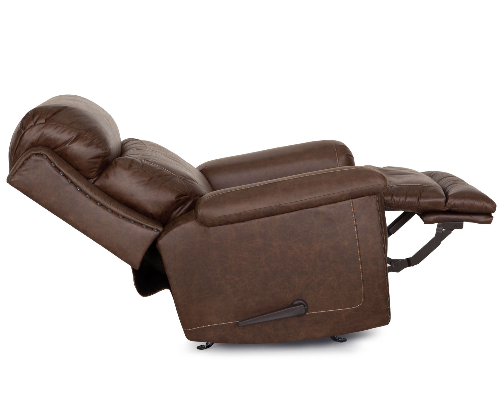 Brixton 648 Reclining Sofa (94") Brown Faux Leather Like Fabric - Brixton Rocker Recliner