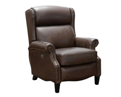 Philadelphia Leather Power Recliner w/Power Head Rest & Power Lumbar (Walnut) In stock