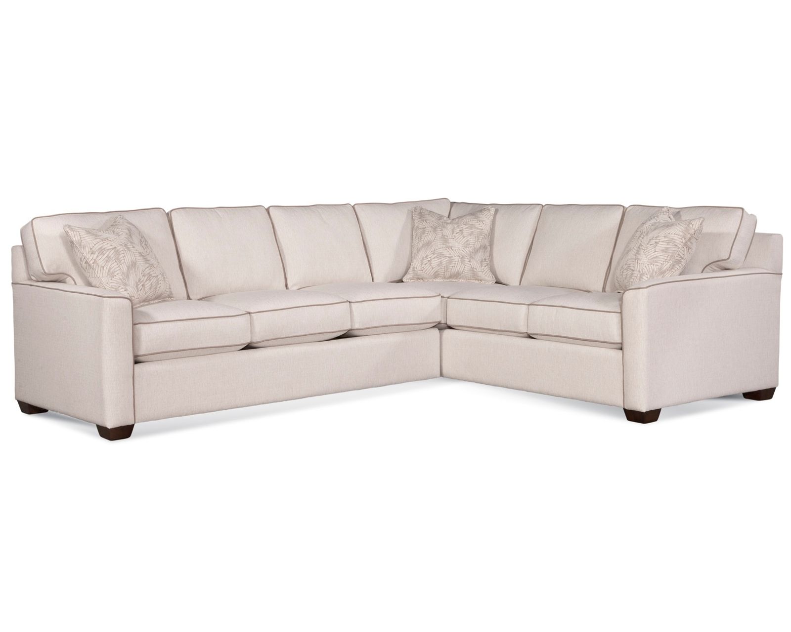 Easton Queen Sleeper Sectional  (+69 fabrics) - Layout A:  Two Piece Left Side Sleeper Sectional 117" x 94"