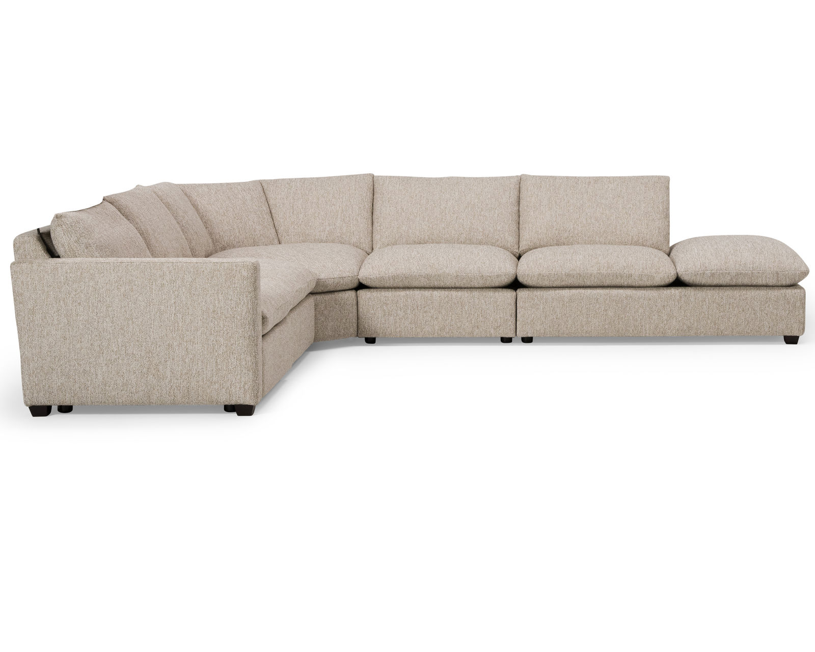 Laguna 77752 Stationary Sectional (+60 fabrics) - Layout N: Five Piece Sectional. 116" x 137"