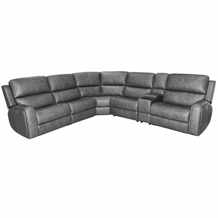 Layout B: Six Piece Reclining Sectional 108" x 121"