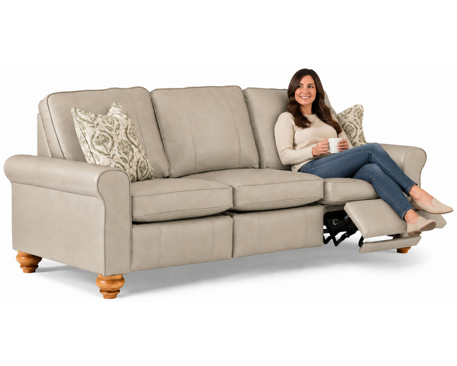 Weston Leather Power Incliner Chair (+40 leathers) - Matching Incliner Sofa Available