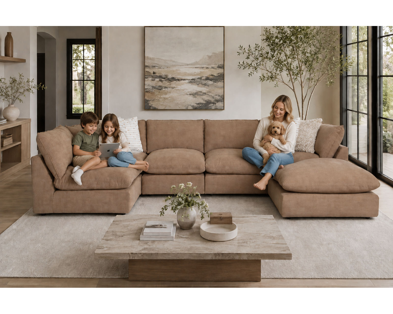 Desert Modular Sectional (Three Pieces. Endless Possibilities) - Designer Style Without the Designer Price.