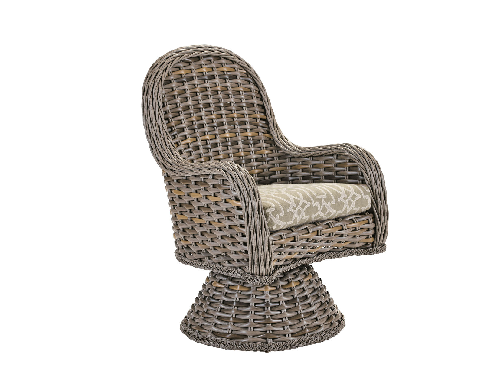 South Hampton 96" Double Pedestal Dining Table (Glass Top) - South Hampton Outdoor Swivel Dining Chair
