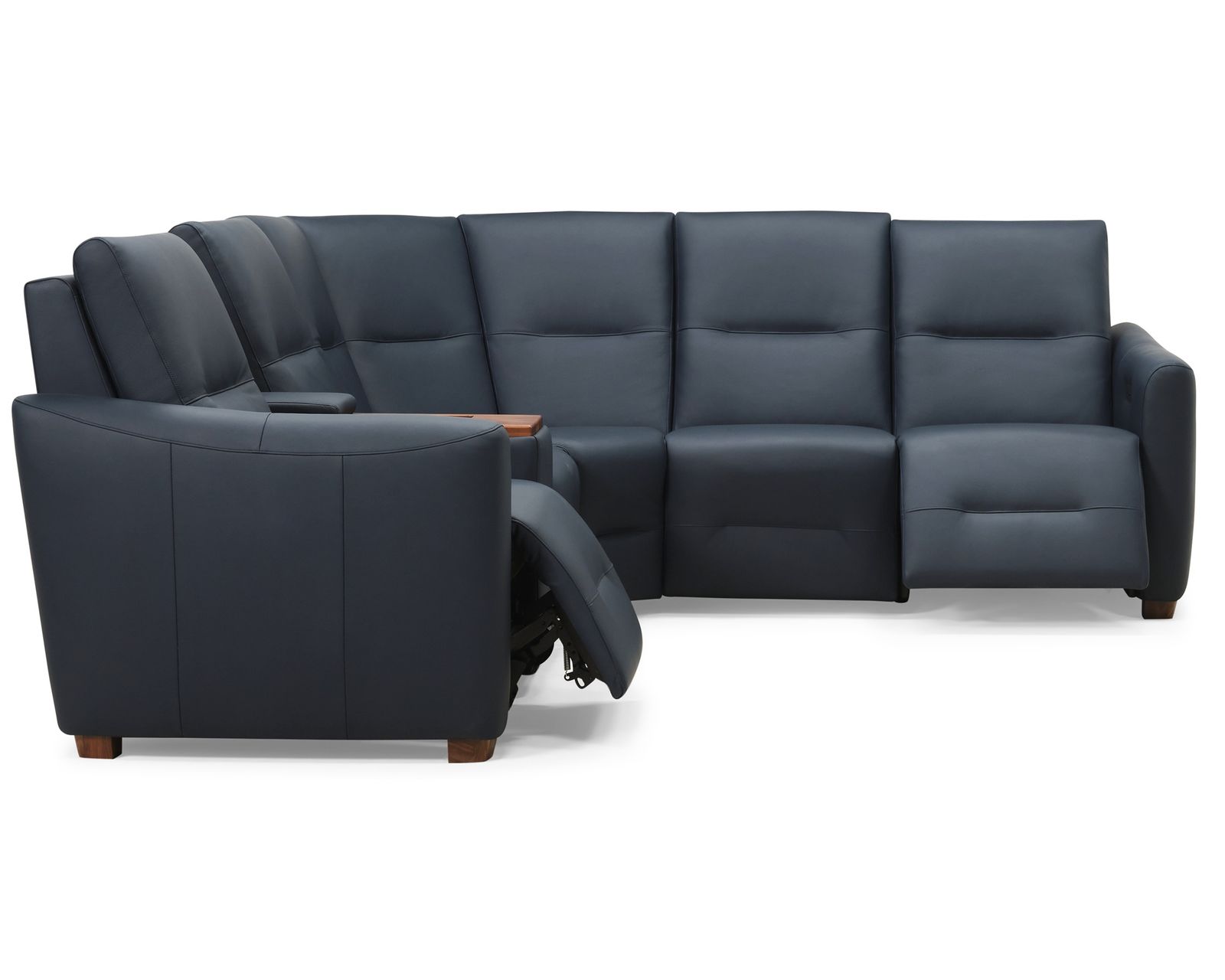 Sanibel 40111 Triple Reclining Sectional (+100 leathers) - Layout B: Three Piece Reclining Sectional (2 recliner) 110" x 98"