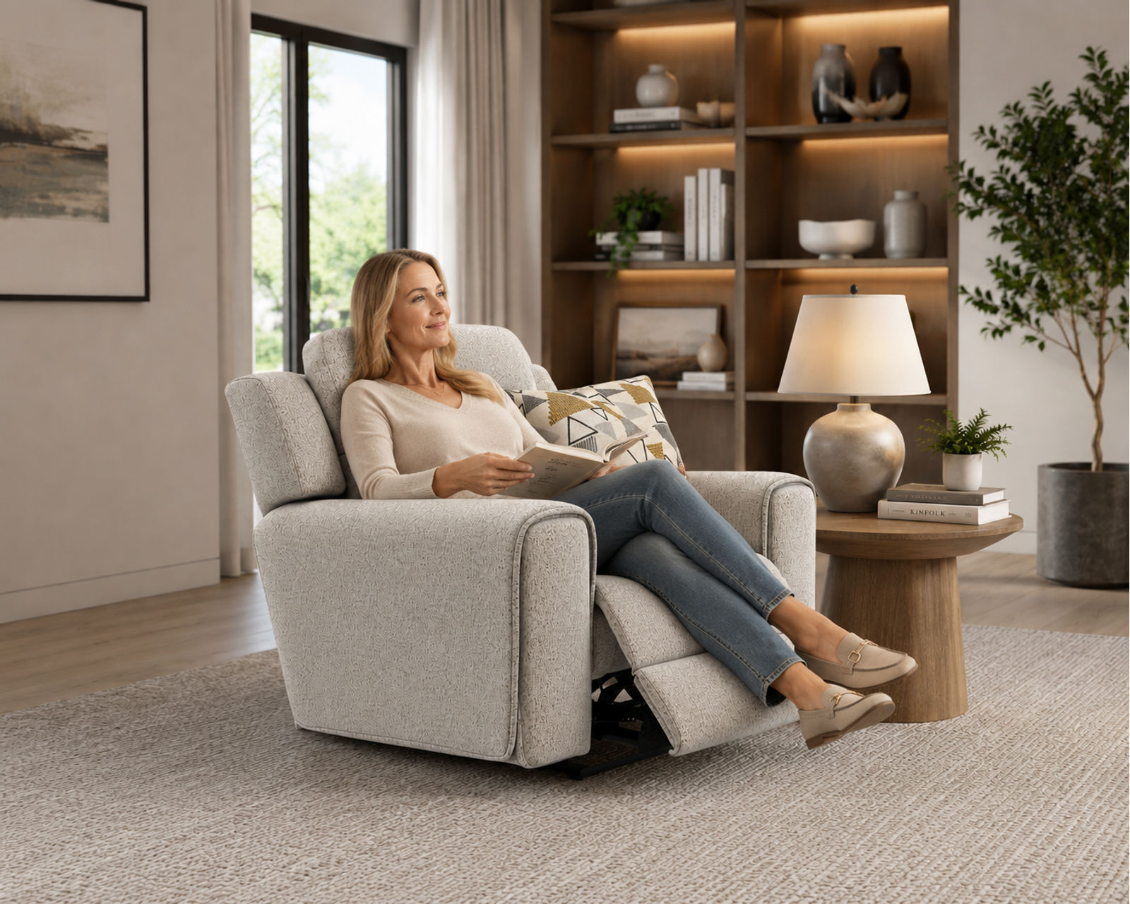 Micah 97" Extra-Wide Power Reclining Sofa - Deeper Seating. Smarter Support (includes pillows) - The Ultimate Seat for Everyday Relaxation.