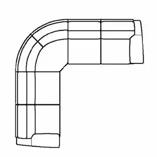 Layout C: Five Piece Sectional 119" x 119"