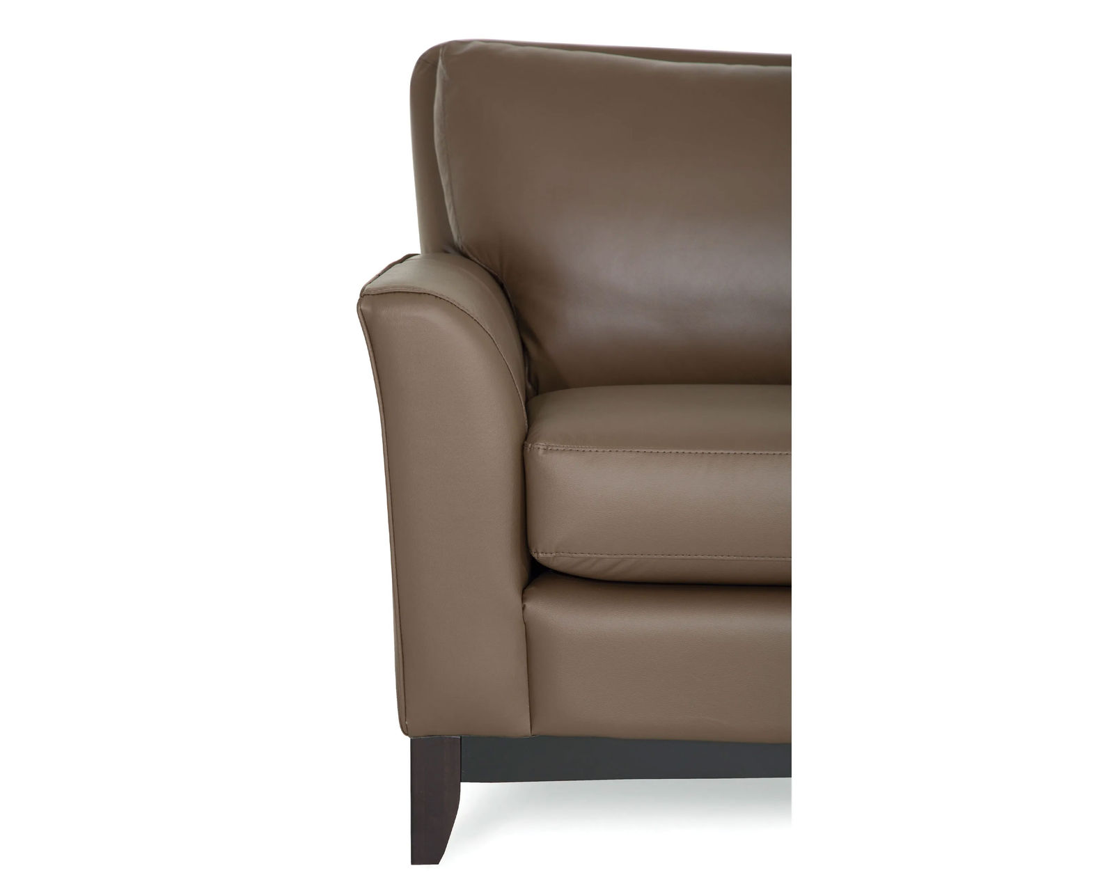 India 77278 Sofa (83") +100 leathers - Semi-attached back cushions feature a fibre filling, blown into channels to prevent shifting and provide pillow-soft comfort