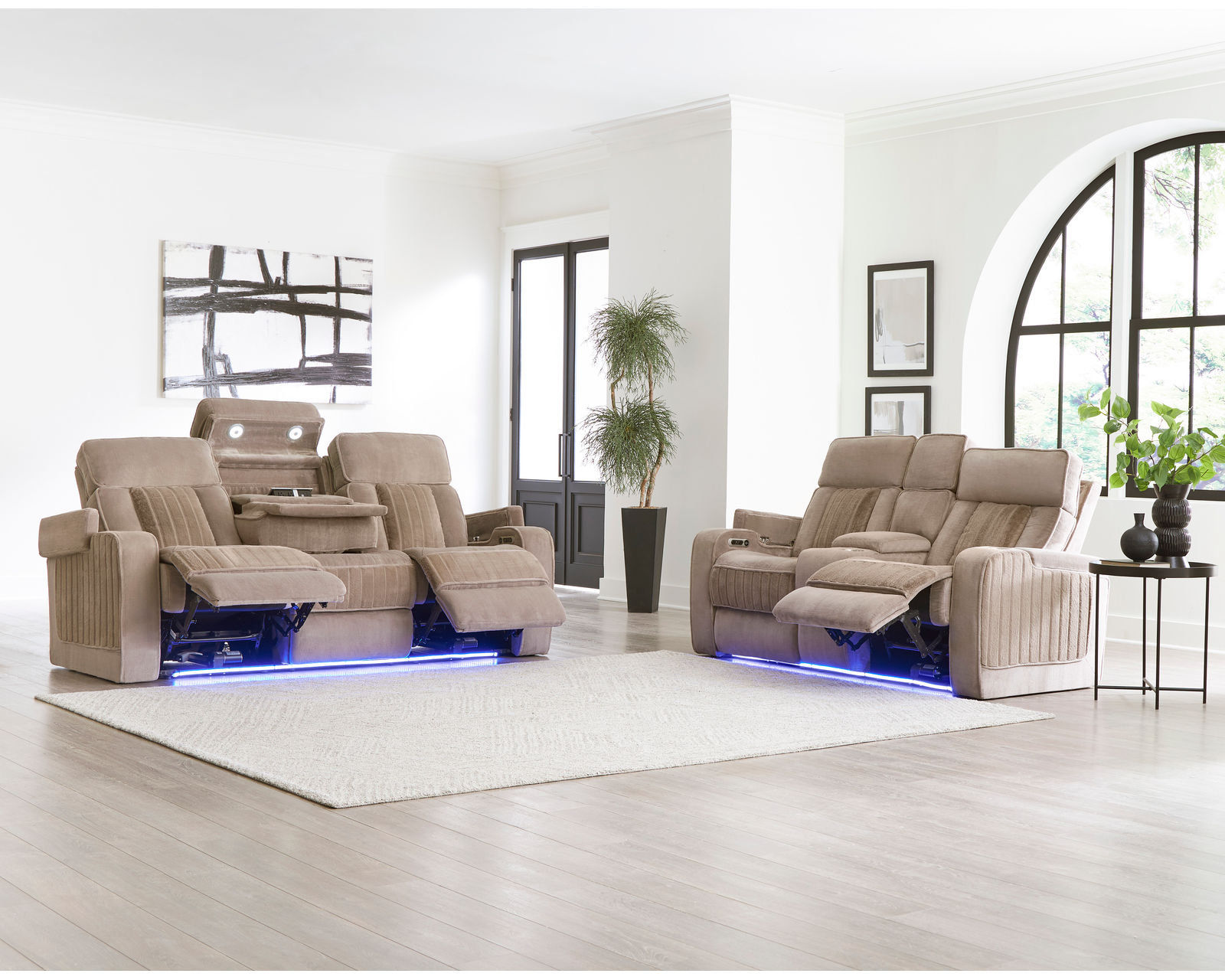 Equinox Power Headrest Power Recliner Mushroom (In stock - Fast shipping)