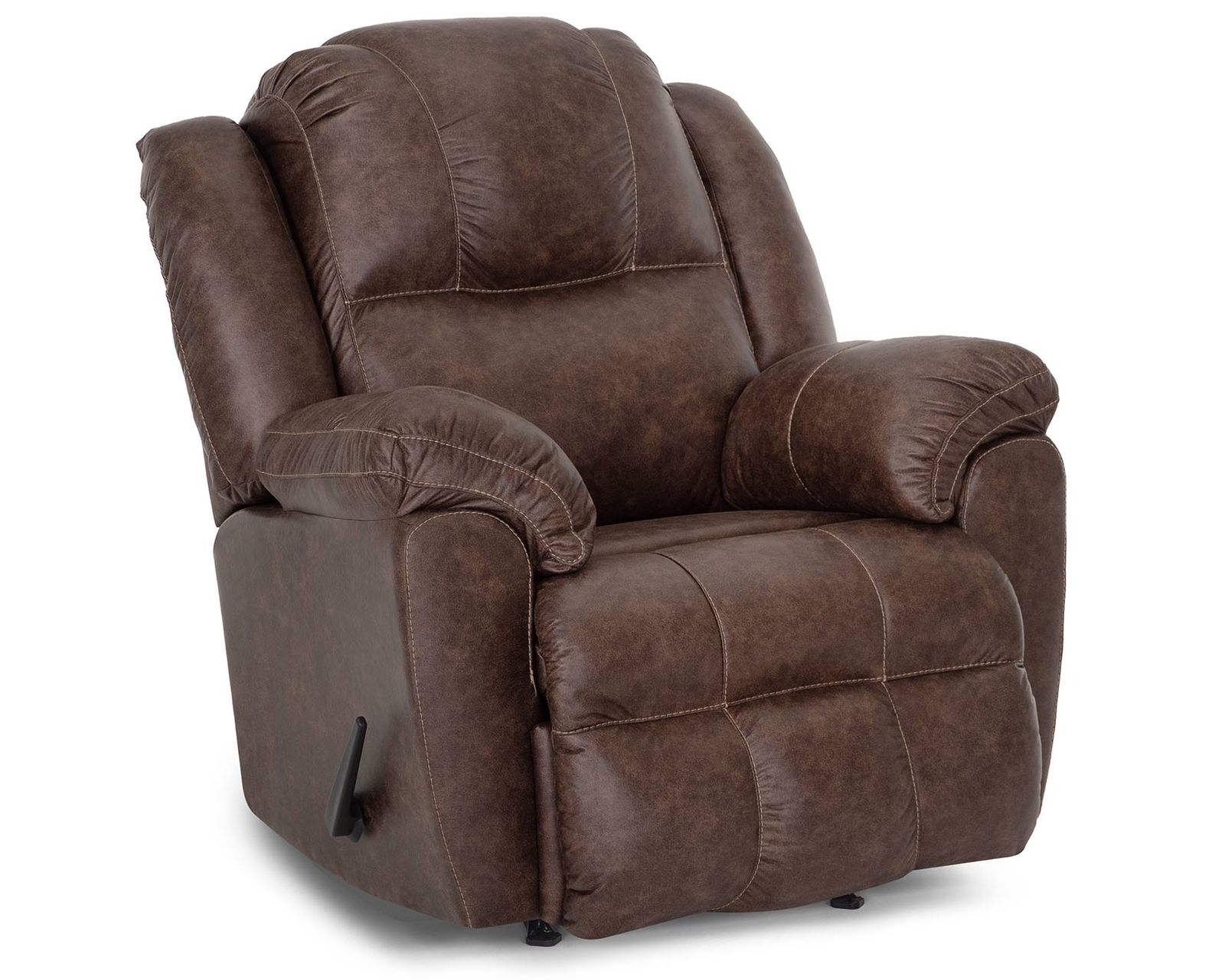 Castello 92" Reclining Sofa Walnut (A Best-Selling Favorite. Plush Comfort with a Distinctive Crowned Design) - Castello Rocker Recliner