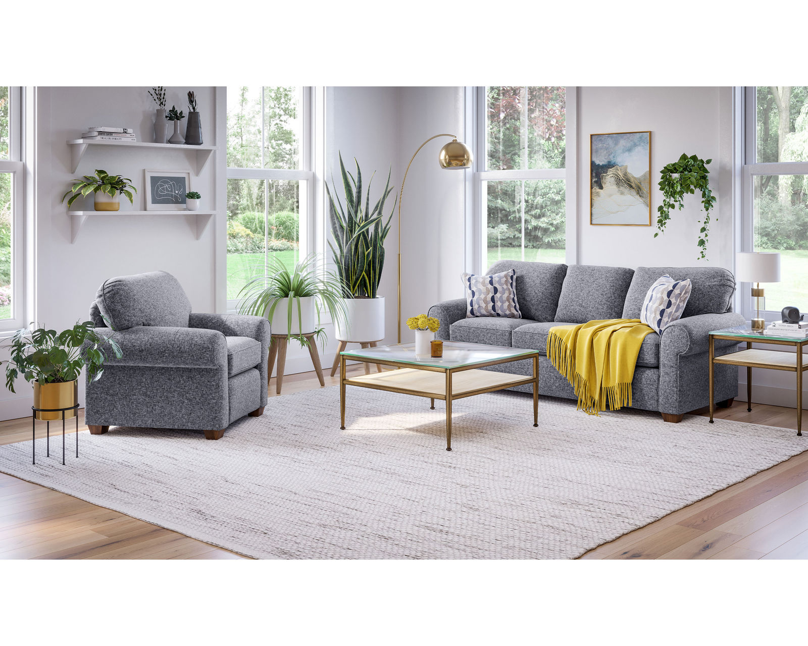 Thornton 5535 Sofa (100+ fabrics) 77" or 87" - Only the highest quality fabrics go on Flexsteel Furniture