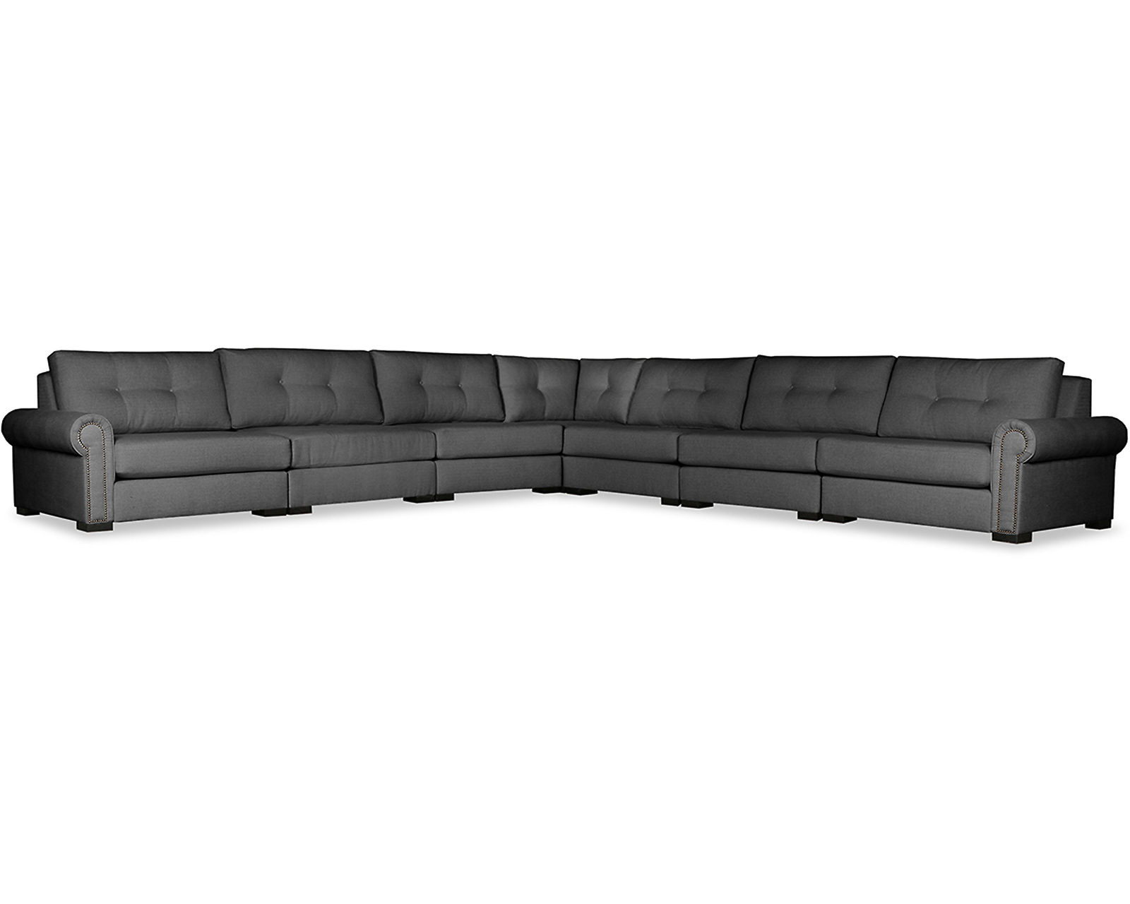  Sylviane Buttoned 7 Pieces Modular Sectional (Choice of Colors)