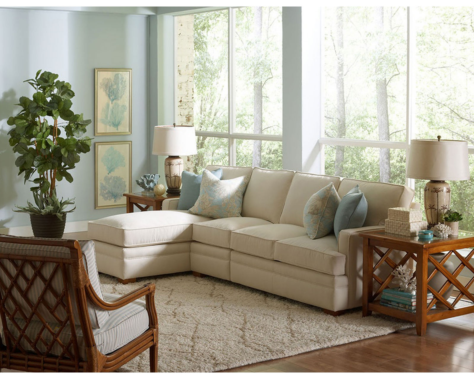 Bradbury 6312 Stationary Sectional (Fabric choices)